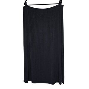 Misook 2x Black Maxi Skirt Acrylic Knit Office Career Mature Modest Pencil